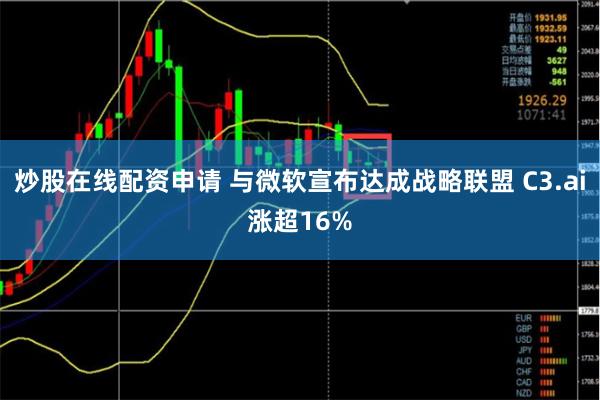 炒股在线配资申请 与微软宣布达成战略联盟 C3.ai涨超16%